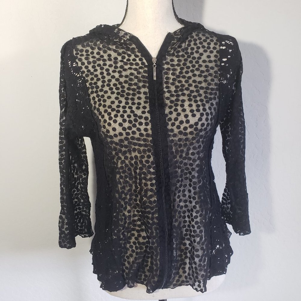 Vine Street Apparel Black Lace Hoodie